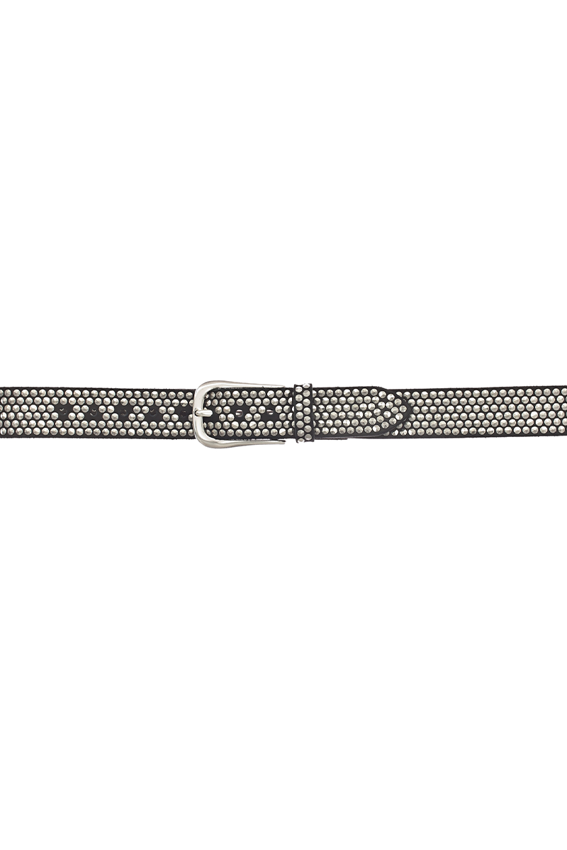 B.BELTS Gürtel mit Nieten "ZOE Silber" von B.BELT Online Outlet