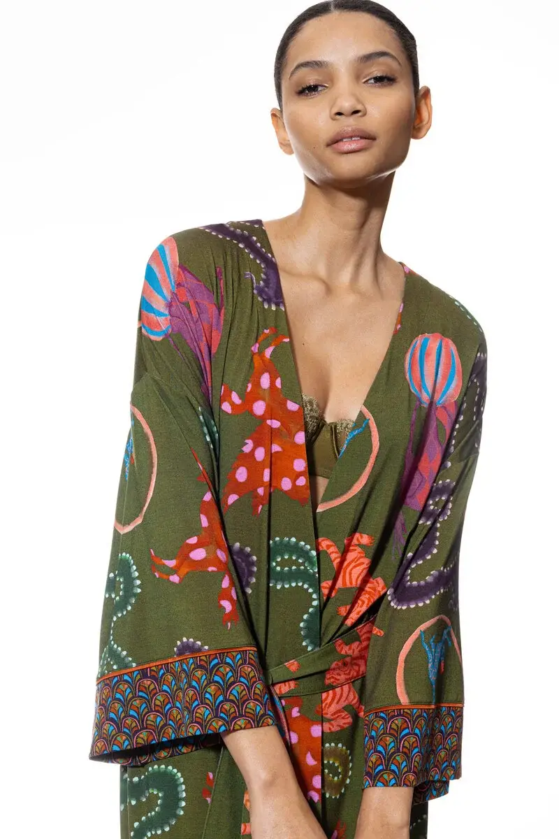 Merxx Kimono Serie Love Circus 50% Rabatt mit kostenlosem Versand