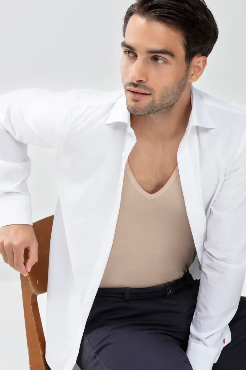 Merxx Das Drunterhemd - V-Neck | Slim fit Serie Dry Cotton Functional Top Angebot