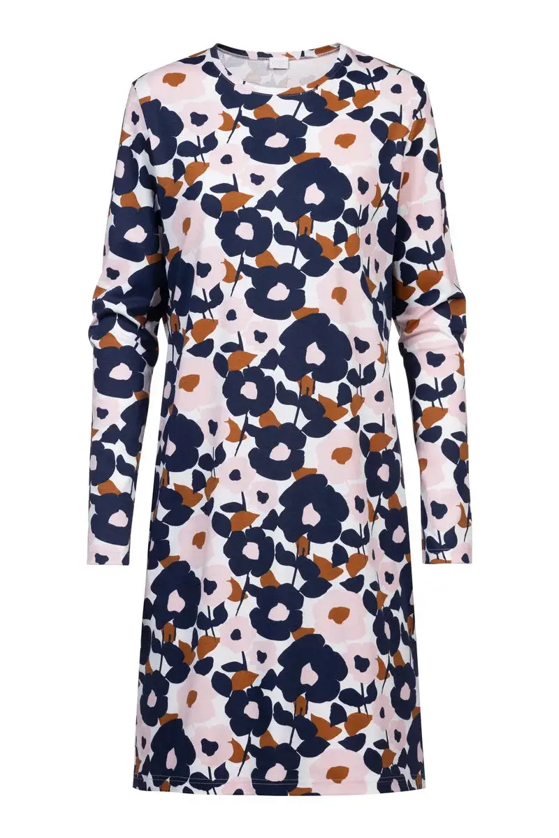 Merxx Nachthemd langarm Serie Abstract Flowers Fabrik Onlineshop