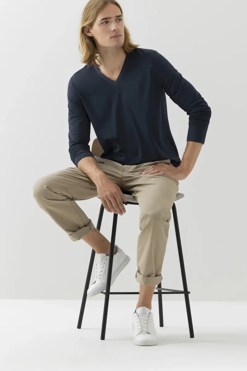 Merxx Langarm-Shirt Dry Cotton Colour zollfrei