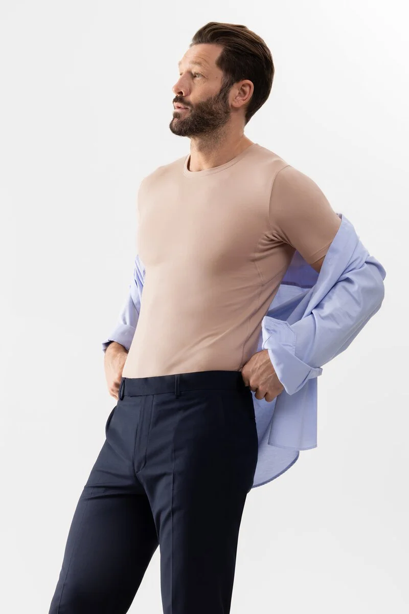 Merxx Crew Neck Shirt Business Class Neueste Mode