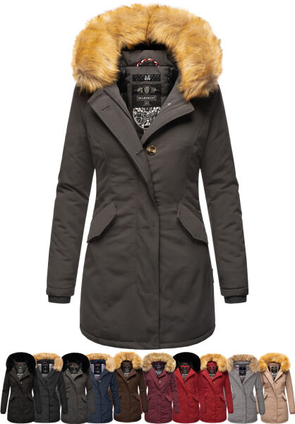 Navahoo Karmaa Damen Parka Winterjacke warm gefüttert Saisonschlussverkauf