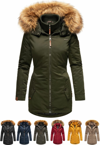 Navahoo Sanakoo Damen Winterjacke mit Teddyfell Im Verkauf