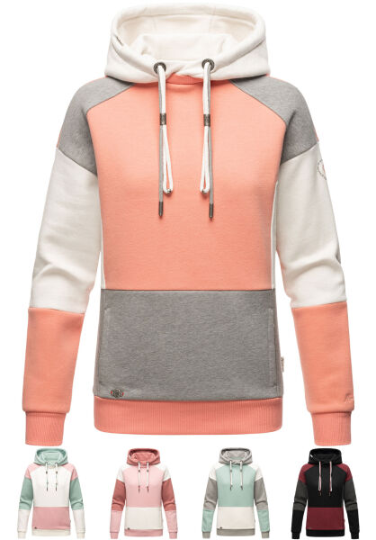 Navahoo Navahoo Babykätzchen Damen Blocking Color Hoodie Kapuzenpullover Preisnachlass