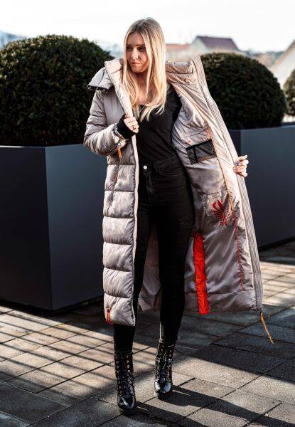 Navahoo Navahoo Kristallblume Damen Winter Steppjacke Valentinstagsangebot