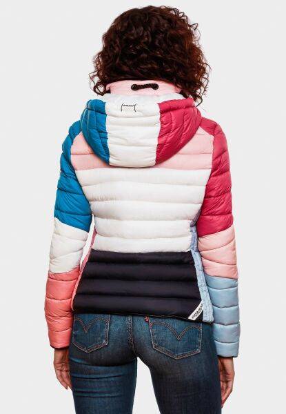 Navahoo Navahoo Lulana Multikulti Damen Steppjacke Colour Blocking Design Große Rabatte