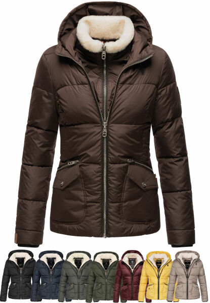 Navahoo Navahoo Megan Damen Winter Steppacke mit Kapuze Kauf eins, bekomm eins gratis