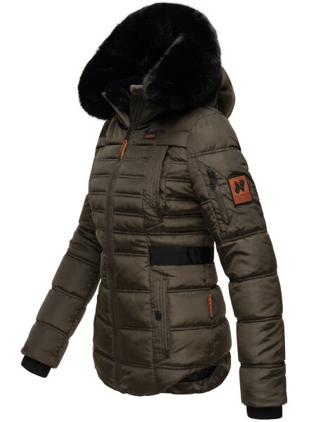 Navahoo Navahoo Melikaa Damen Winterjacke mit Kunstfellkragen & Kapuze Sonderangebote