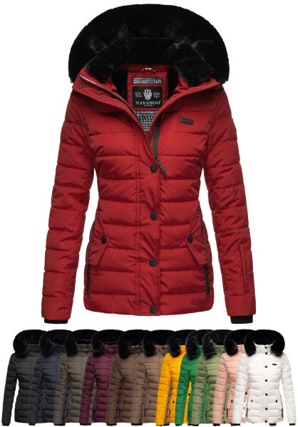 Navahoo Navahoo Milianaa Winter Jacke Stepp Kurzjacke gefüttert Kapuze Kunstfell VIP-Rabatte