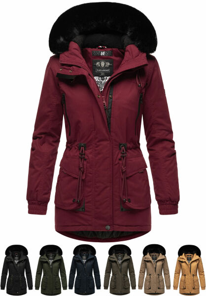 Navahoo Navahoo Olessaa Damen halblange Winterjacke mit Kapuze JETZT KAUFEN