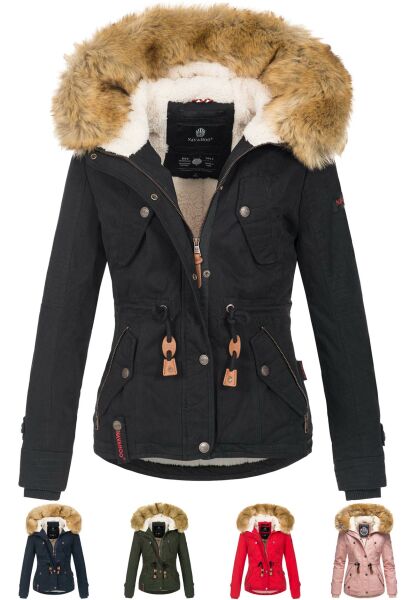 Navahoo Navahoo Pearl Damen Winterjacke mit Kunstfell Letzter Tag