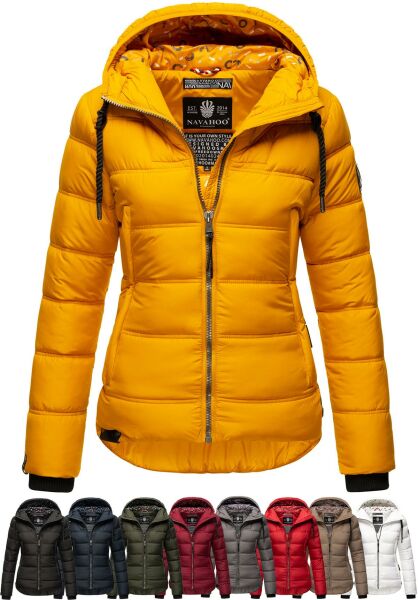 Navahoo Navahoo Renesmee Damen Winter Steppjacke mit Kapuze Nur für heute