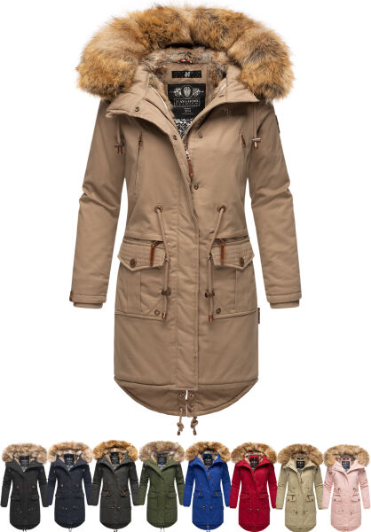 Navahoo Navahoo Rosinchen Damen Winterjacke mit Kapuze Sonderangebot der Fabrik