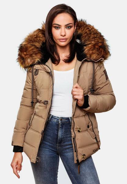 Navahoo Navahoo Zoja Damen gespteppte Jacke mit Teddyfell Meist gekauft