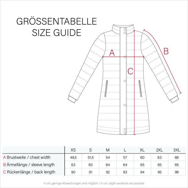 Navahoo Chaskaa Damen lange Winter Steppjacke mit KunstfellKragen Top Angebot