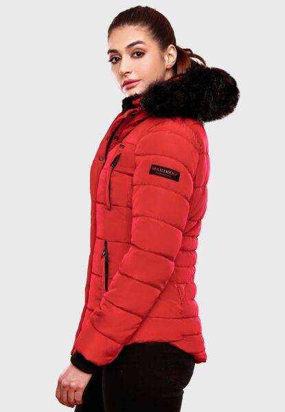 Navahoo Lotusblüte warme Damen Winterjacke gesteppt mit Kunstfell Online Outlet
