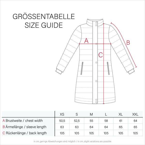 Navahoo Schneesternchen Damen lange Winter Steppjacke mit Kapuze Exklusive Angebote