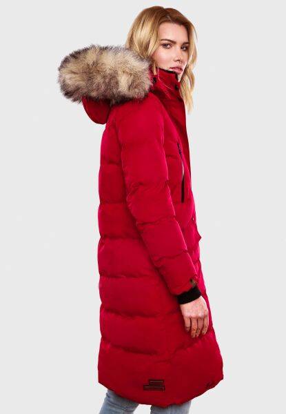Navahoo Schneesternchen Damen lange Winter Steppjacke mit Kapuze Exklusive Angebote