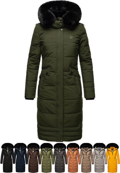 Navahoo Navahoo Fahmiyaa Damen lange Winterjacke mit Kapuze Sonderangebote