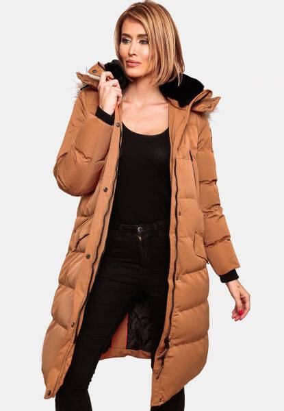 Navahoo Navahoo Fahmiyaa Damen lange Winterjacke mit Kapuze Sonderangebote