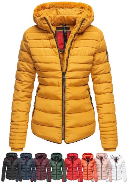Navahoo Amber Damen Winter Steppjacke mit Teddyfell JETZT KAUFEN