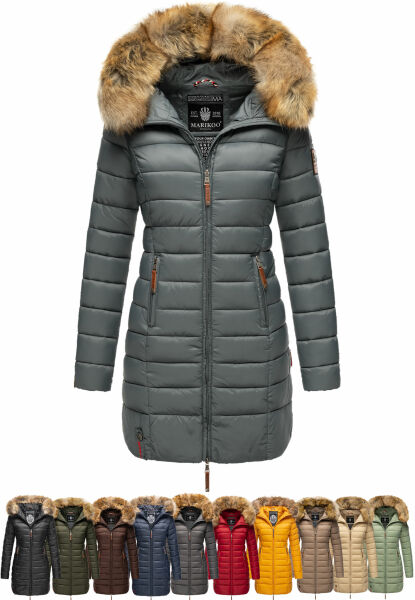 Navahoo Rose Damen Lange Winter Steppjacke Neueste Stile