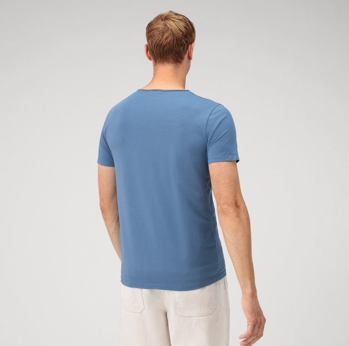 Oblymp Casual WirkT-Shirt, Rauchblau Riesige Rabatte