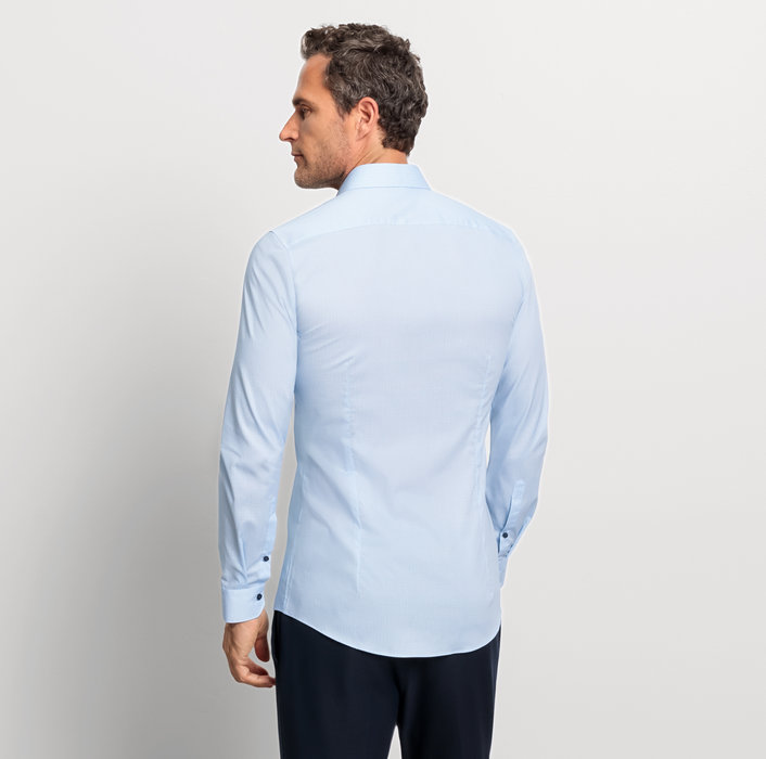 Oblymp No. SixBusinesshemd, super slim, Modern Kent, Bleu Black Friday Preise