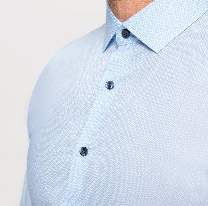 Oblymp No. SixBusinesshemd, super slim, Modern Kent, Bleu Black Friday Preise