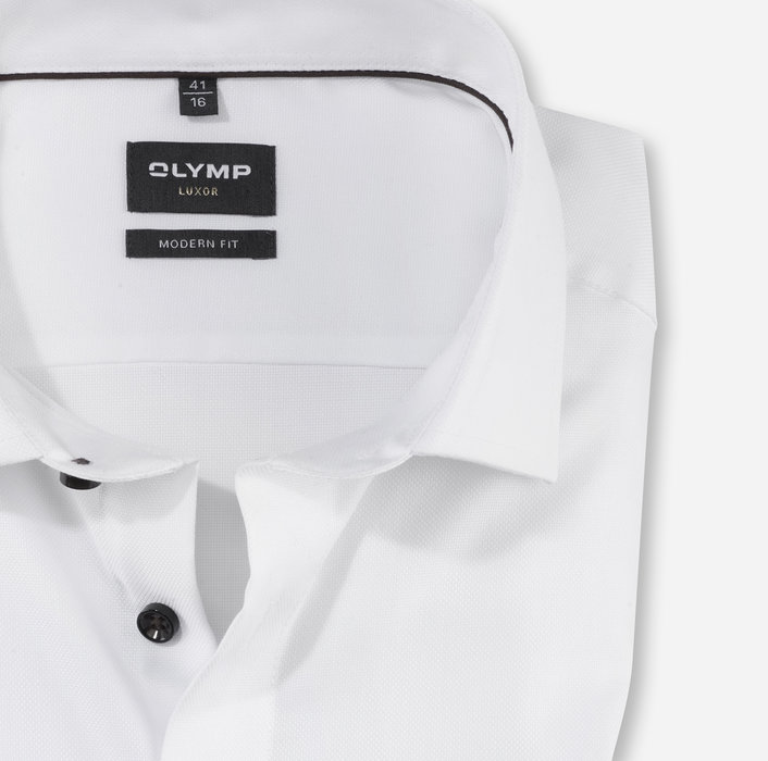 Oblymp LuxorBusinesshemd, modern fit, Global Kent, Weiß Begrenztes Angebot