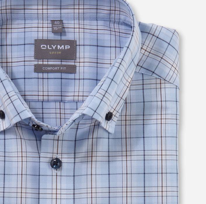 Oblymp Luxor, Businesshemd, comfort fit, Button-down, Bleu Preisnachlass