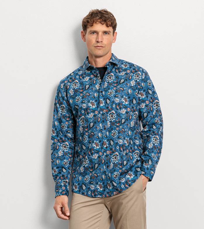 Oblymp Casual, Freizeithemd, regular fit, Kent, Marine Exklusive Angebote