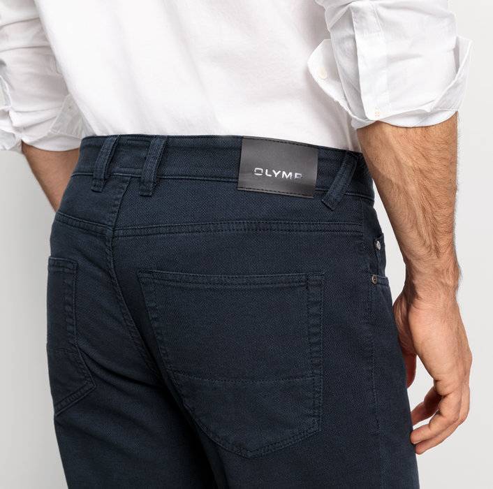 Oblymp Five Pocket, modern fit, Hose, Marine Kostenlose Rückgabe