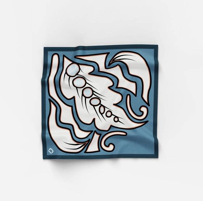 Oblymp Bandana, 60x60cm, Rauchblau Zeitbegrenzte Promotion