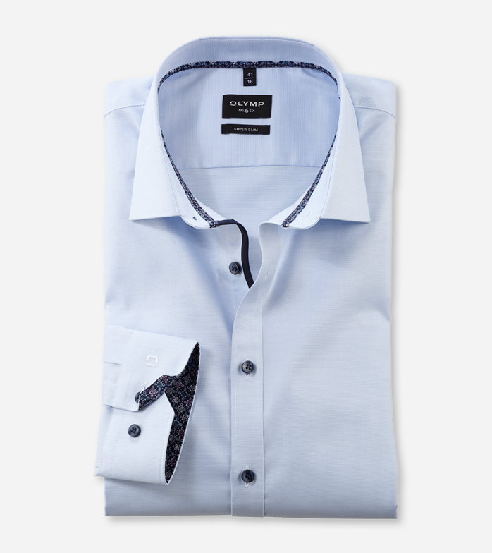 Oblymp No. Six, Businesshemd, super slim, New York Kent, Bleu Fabrik Onlineshop