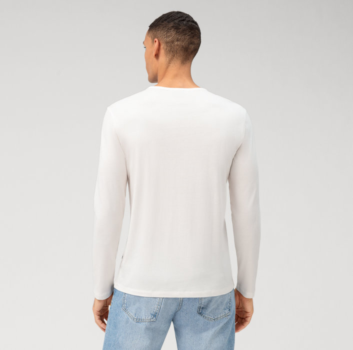Oblymp Casual Wirk, Longsleeve, Off White Günstig kaufen
