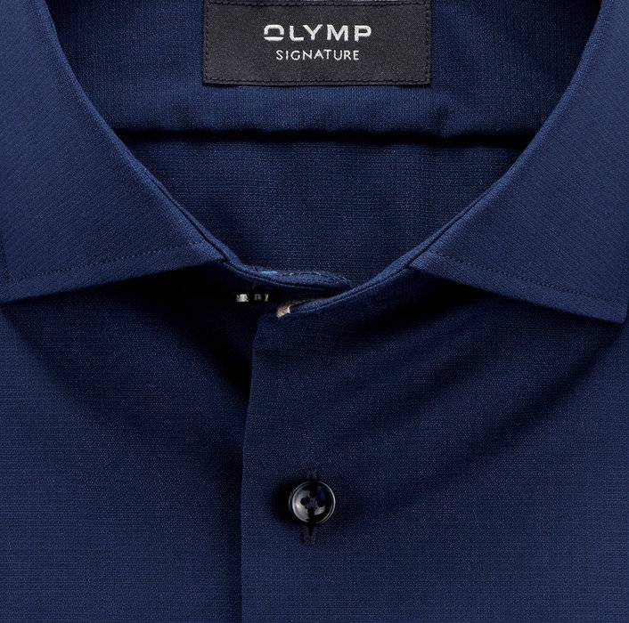 Oblymp SIGNATURE, Businesshemd, tailored fit, SIGNATURE Kent, Nachtblau Black Friday