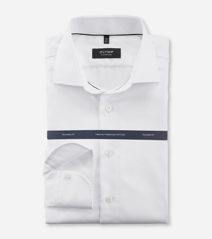 Oblymp SIGNATURE, Businesshemd, tailored fit, SIGNATURE Kent, Weiß Weihnachtsangebot