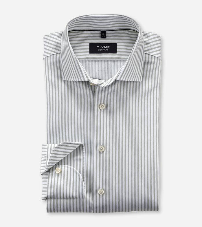 Oblymp SIGNATURE, Businesshemd, tailored fit, SIGNATURE Kent, Hellgrün Vatertagsangebot