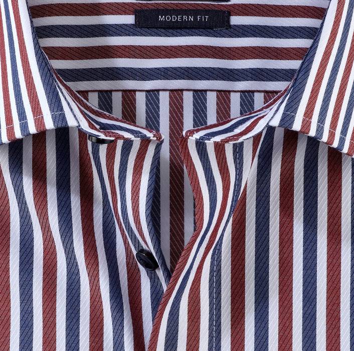 Oblymp Luxor, Businesshemd, modern fit, Global Kent, Dunkelrot Jubiläumsangebot