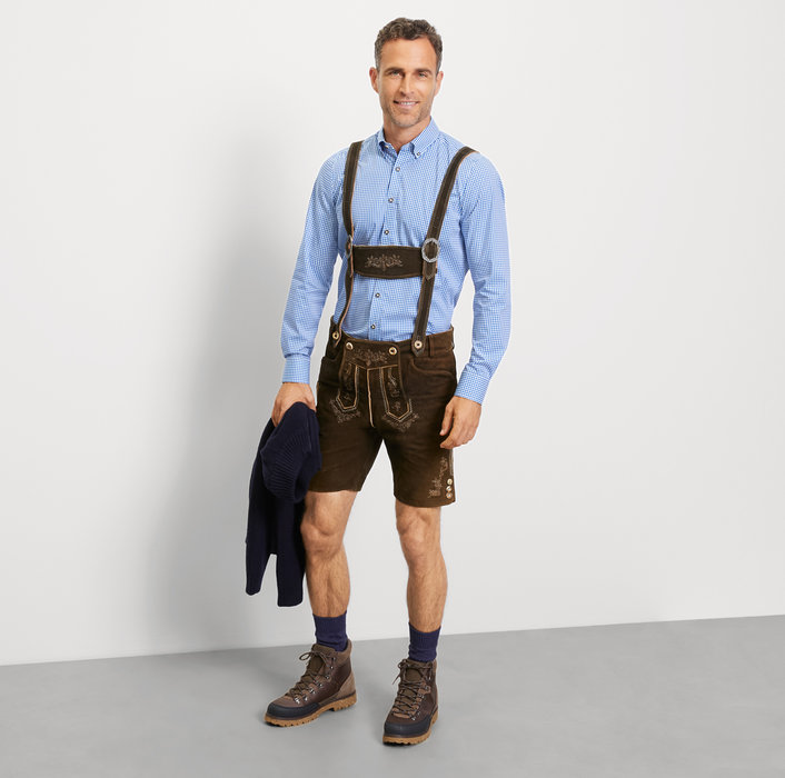 Oblymp Level Five, Businesshemd, body fit, Button-down, Royal Riesige Ersparnisse