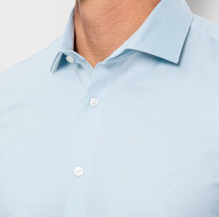 Oblymp Level Five 24/Seven, Businesshemd, body fit, Modern Kent, Bleu 50% Rabatt mit kostenlosem Versand
