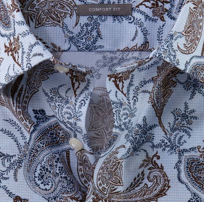 Oblymp Luxor, Businesshemd, comfort fit, New Kent, Bleu Outlet