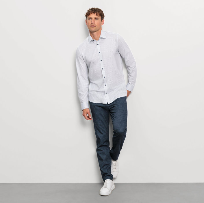 Oblymp Level Five 24/Seven, Businesshemd, body fit, New York Kent, Bleu Angebote
