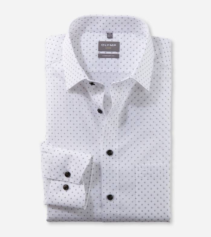 Oblymp Luxor, Businesshemd, comfort fit, New Kent, Weiß Schlussverkauf