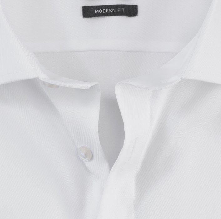 Oblymp Luxor, Businesshemd, modern fit, Global Kent, Weiß Fabrikverkauf