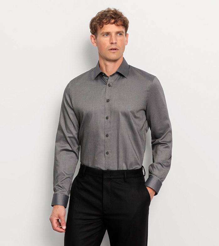 Oblymp No. Six, Businesshemd, super slim, New York Kent, Oliv Fabrik Onlineshop