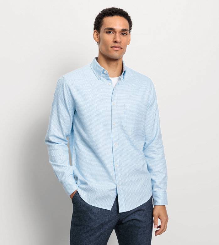 Oblymp Casual, Freizeithemd, regular fit, Button-down, Bleu Sonderangebot