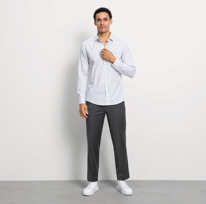 Oblymp Casual, Freizeithemd, regular fit, Kent, Weiß Großer Ausverkauf